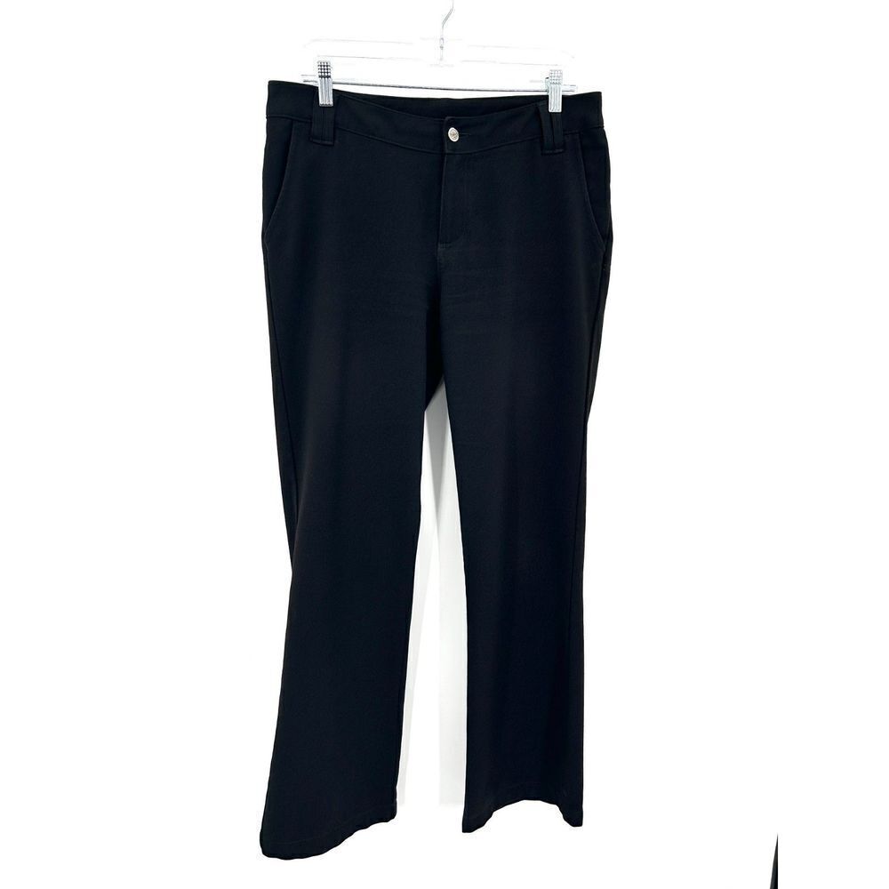 WOOLRICH Women's Black Straight Leg Office Business Casual Trouser Pants Size 8